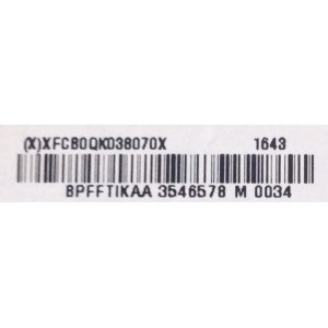 MAIN / SHARP 756TXFCB0QK038 / XFCB0QK038 / 715G7533-M01-000-005T / XFCB0QK038070X / E88441MV-0S / PANEL T650QVF06.1 / MODELOS LC-65P600J / P65-C1